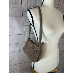 Frankie & Johnnie Small Shoulder Bag Purse Brown BOHO 8" Croquet built in Wallet